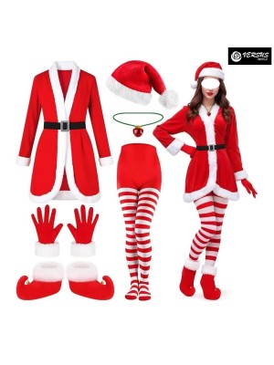Vestiti Donna Costume Babbo Natale Cosplay Hostess Christmas dresses HOS089